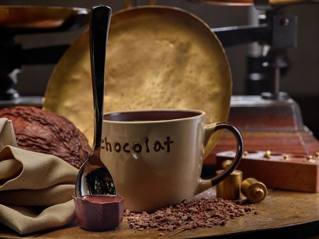 Cuillère chocolat chaud noir